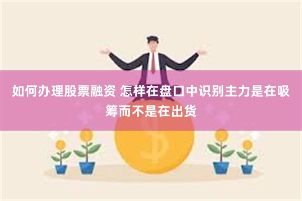 如何办理股票融资 怎样在盘口中识别主力是在吸筹而不是在出货