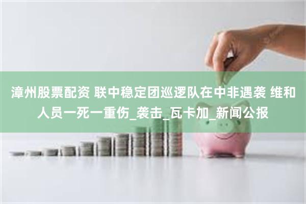 漳州股票配资 联中稳定团巡逻队在中非遇袭 维和人员一死一重伤_袭击_瓦卡加_新闻公报